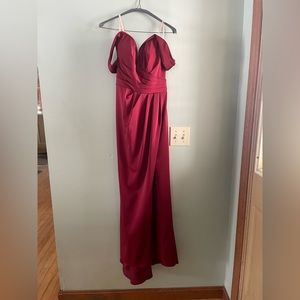 Burgundy formal/prom/bridesmaid dress